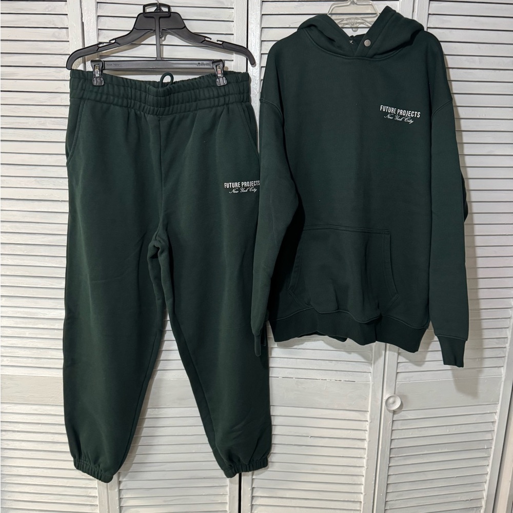 Primark Forest Green Oversized Hoodie and Joggers